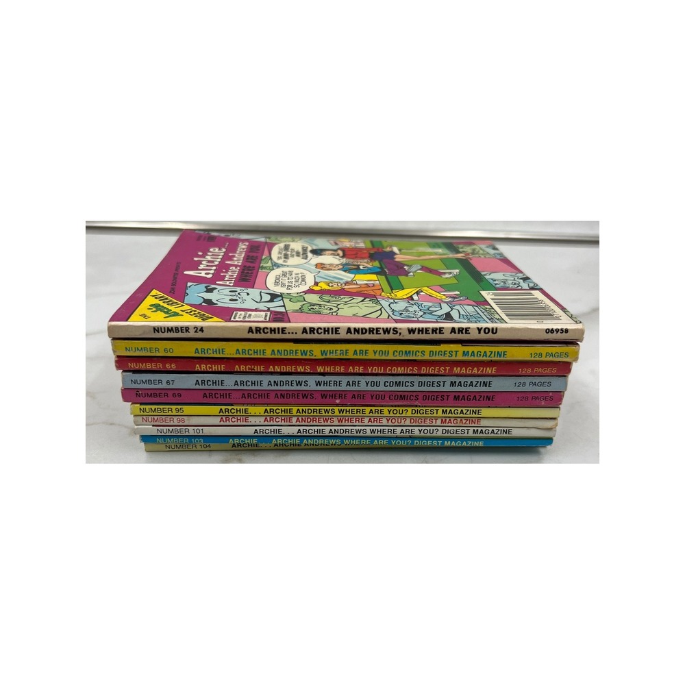 Archie Andrews Where Are You Comics Digest Magazine Lot of 10 Vintage 1980s 1990